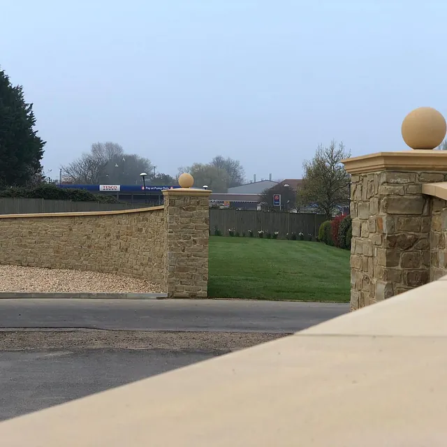 wall and entrance
