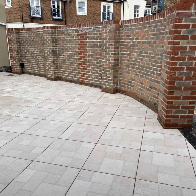 patio and wall