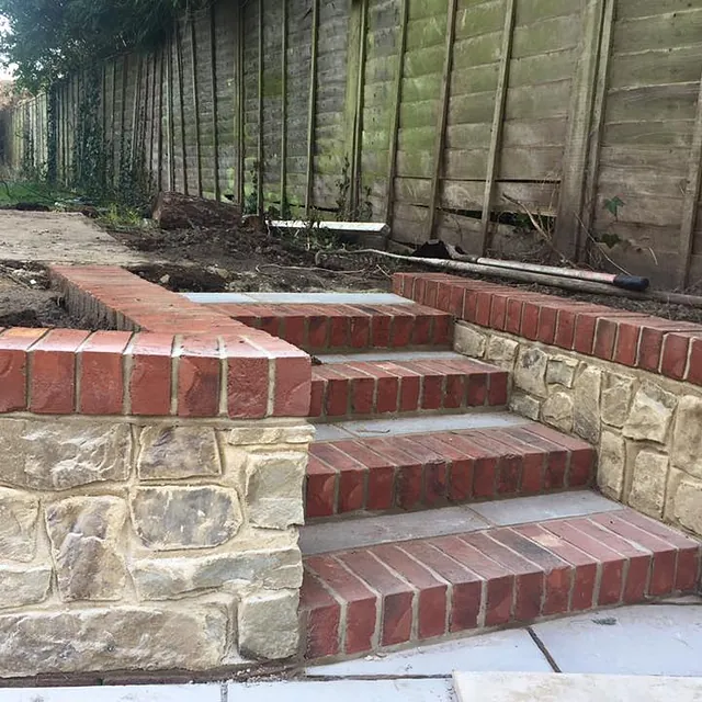 brick steps